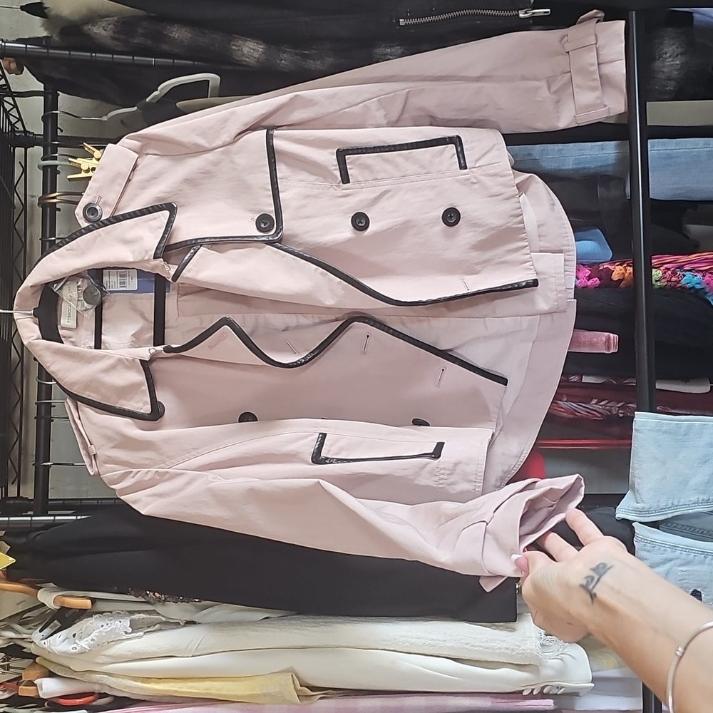 Rebecca Minkoff Derek Cropped Trench Jacket